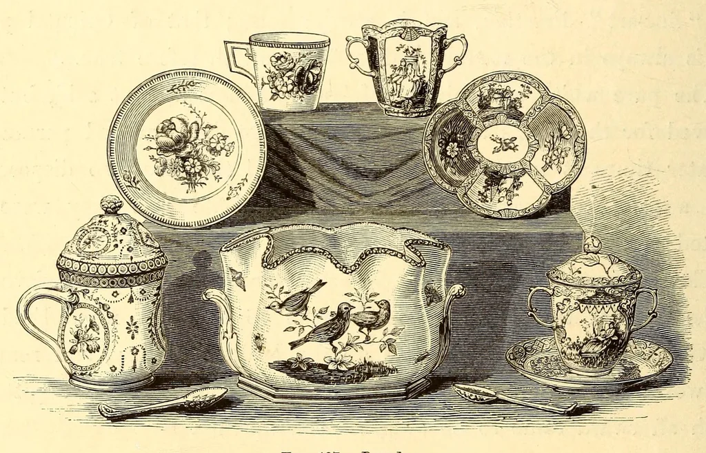 An illustration from Pottery and procelain, from early times down to the Philadelphia exhibition of 1876, 1878, leaf 246