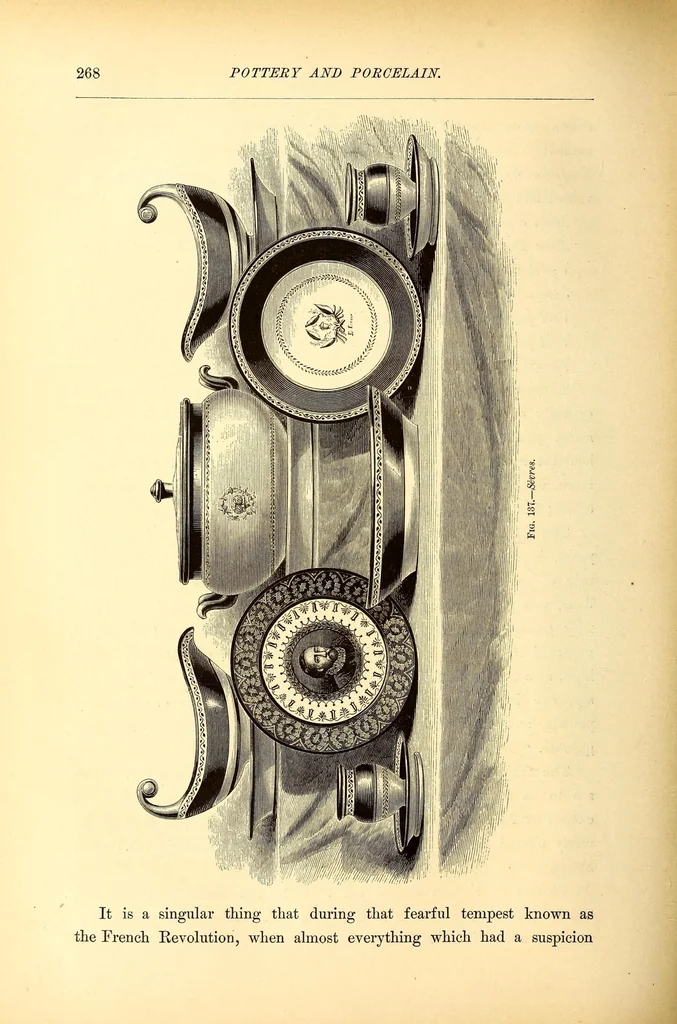 An illustration from Pottery and procelain, from early times down to the Philadelphia exhibition of 1876, 1878, leaf 276