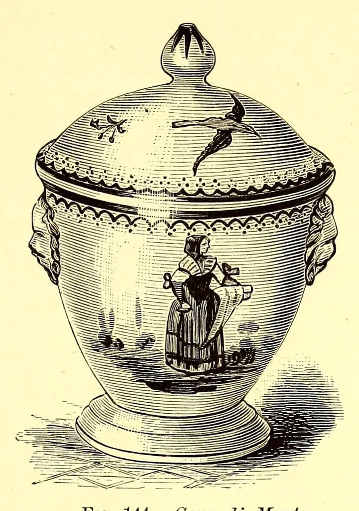An illustration from Pottery and procelain, from early times down to the Philadelphia exhibition of 1876, 1878, leaf 293