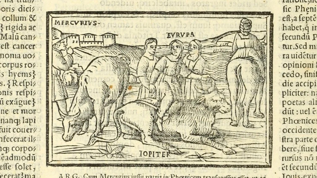 An illustration from P. Ouidij Nasonis Metamorphoseon libri XV, 1565, leaf 102