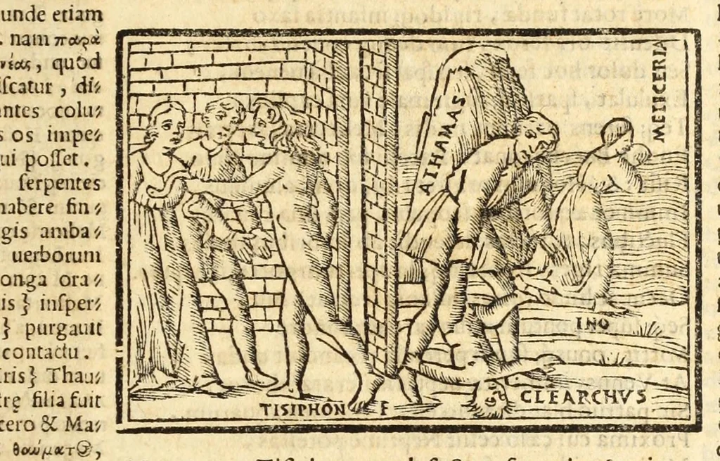 An illustration from P. Ouidij Nasonis Metamorphoseon libri XV, 1565, leaf 143