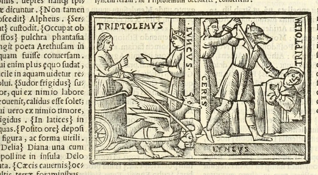 An illustration from P. Ouidij Nasonis Metamorphoseon libri XV, 1565, leaf 177