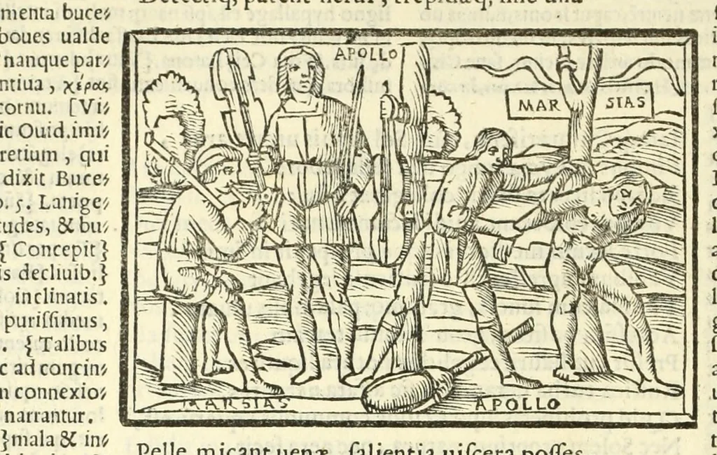 An illustration from P. Ouidij Nasonis Metamorphoseon libri XV, 1565, leaf 196