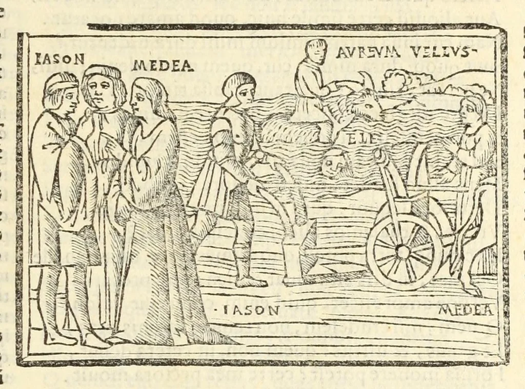 An illustration from P. Ouidij Nasonis Metamorphoseon libri XV, 1565, leaf 211