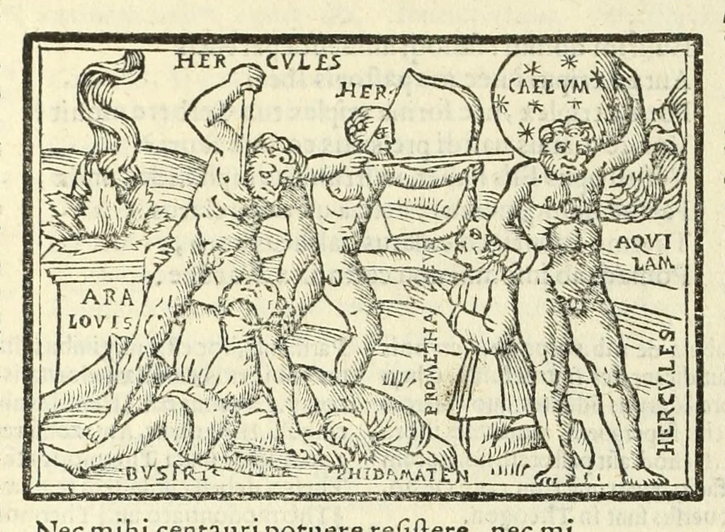 An illustration from P. Ouidij Nasonis Metamorphoseon libri XV, 1565, leaf 278