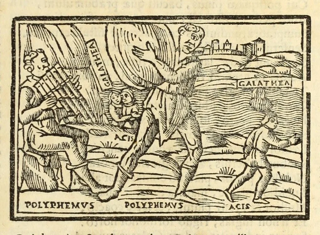 An illustration from P. Ouidij Nasonis Metamorphoseon libri XV, 1565, leaf 381