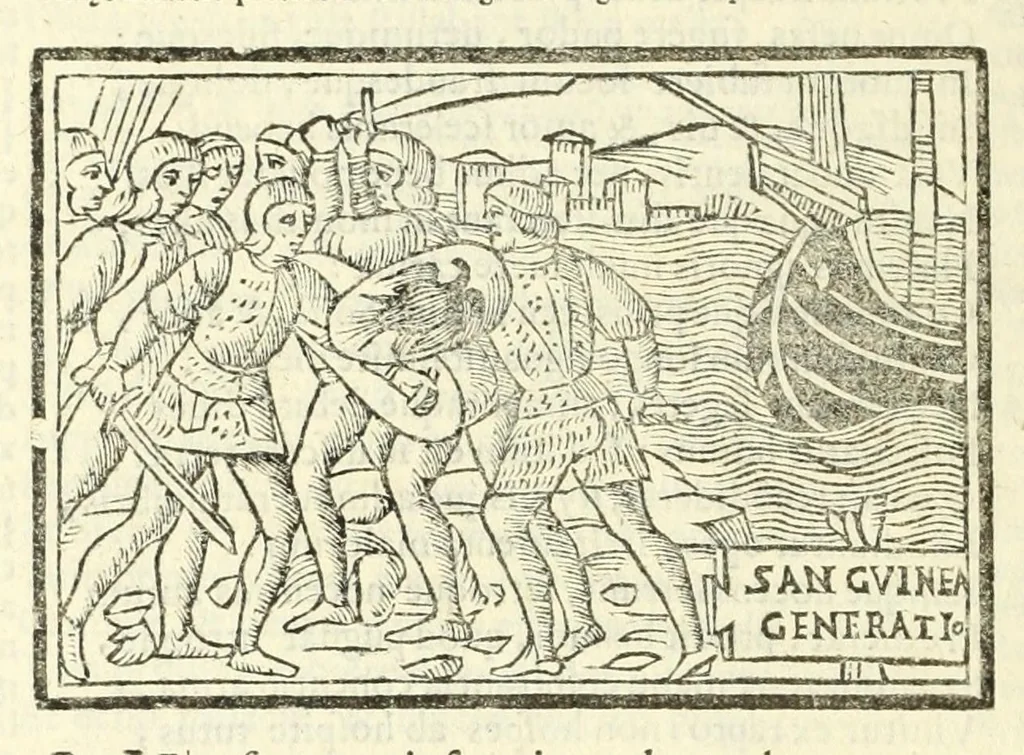 An illustration from P. Ouidij Nasonis Metamorphoseon libri XV, 1565, leaf 40