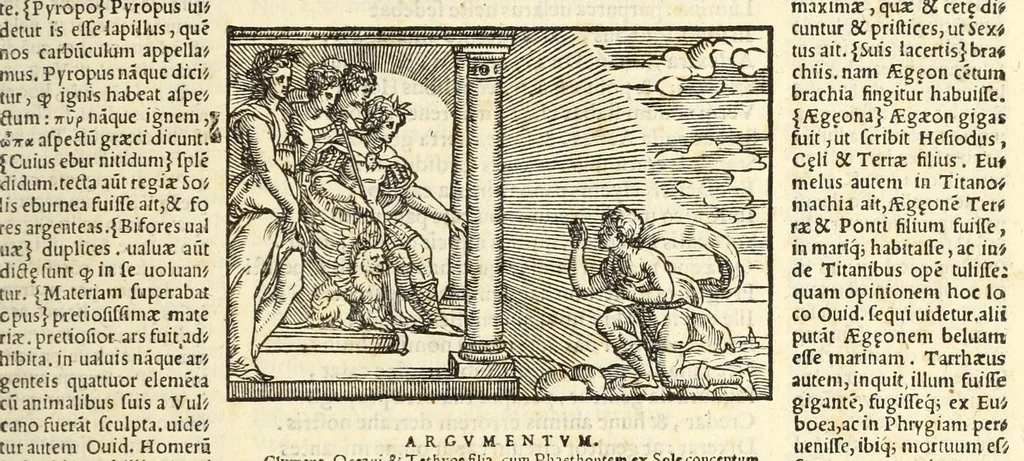 An illustration from P. Ouidij Nasonis Metamorphoseon libri XV, 1565, leaf 77