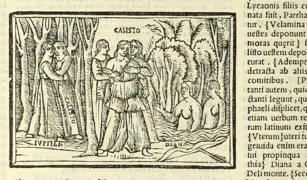 An illustration from P. Ouidij Nasonis Metamorphoseon libri XV, 1565, leaf 90