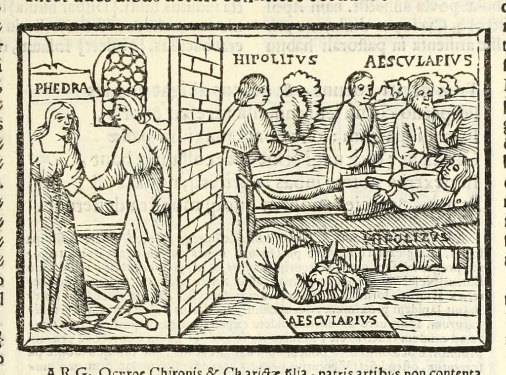 An illustration from P. Ouidij Nasonis Metamorphoseon libri XV, 1565, leaf 97