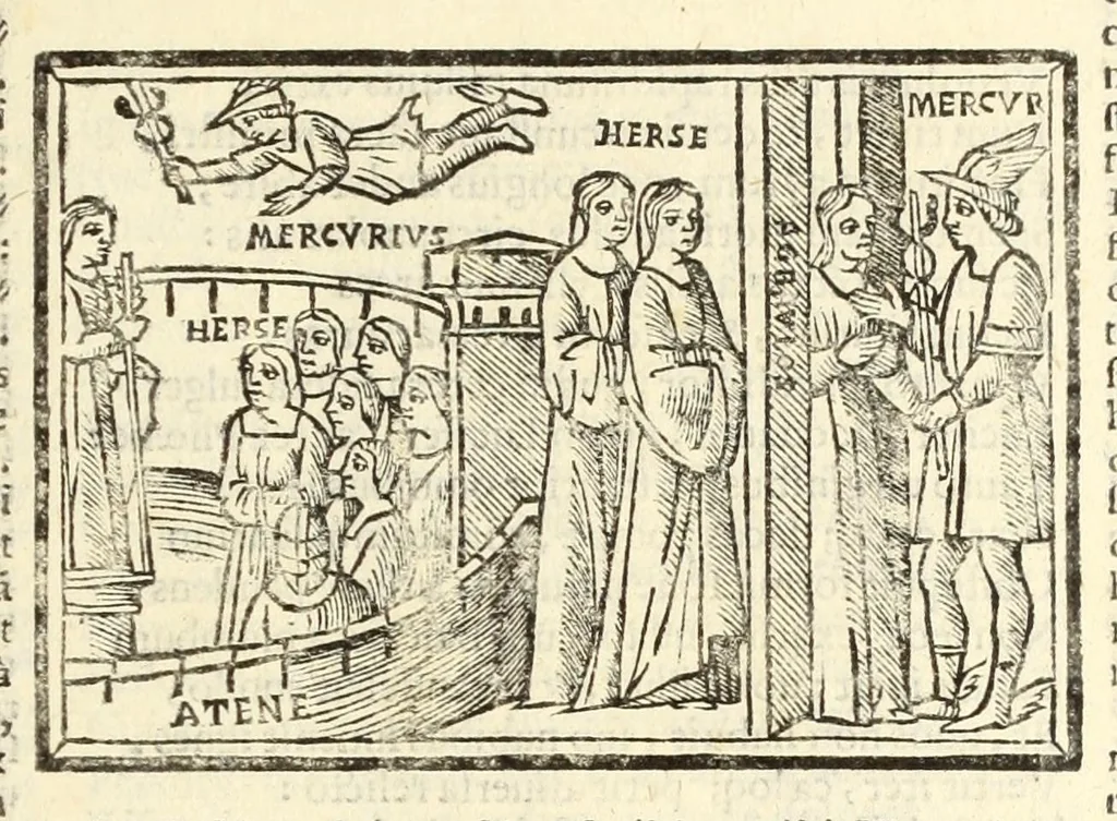 An illustration from P. Ouidij Nasonis Metamorphoseon libri XV, 1565, leaf 99