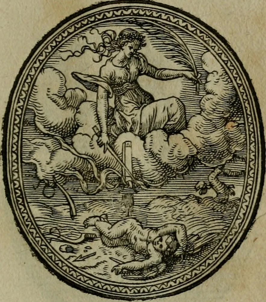 An illustration from Povrtraits divers, 1557, leaf 102