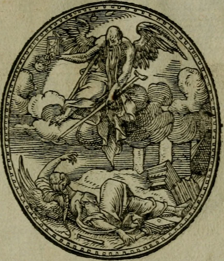 An illustration from Povrtraits divers, 1557, leaf 108