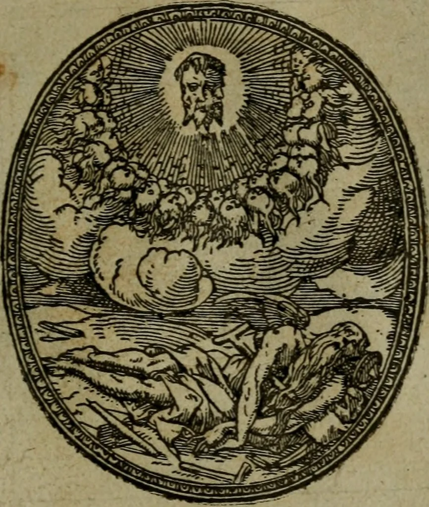 An illustration from Povrtraits divers, 1557, leaf 110