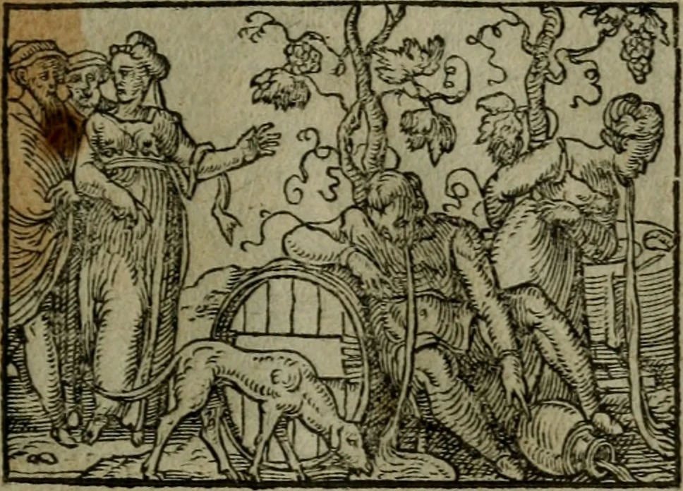 An illustration from Povrtraits divers, 1557, leaf 112