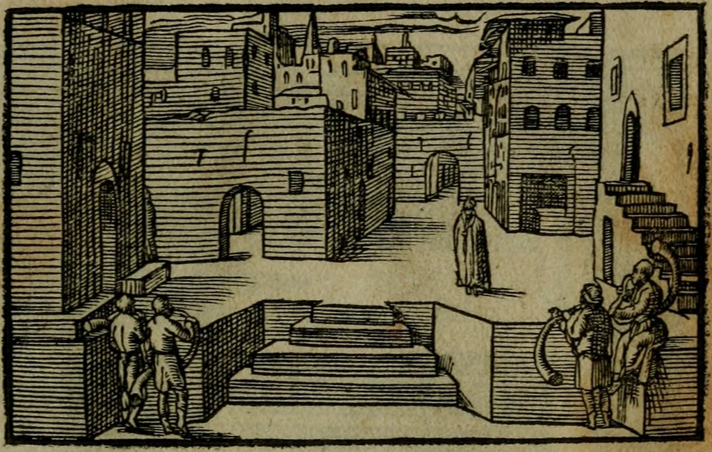 An illustration from Povrtraits divers, 1557, leaf 12