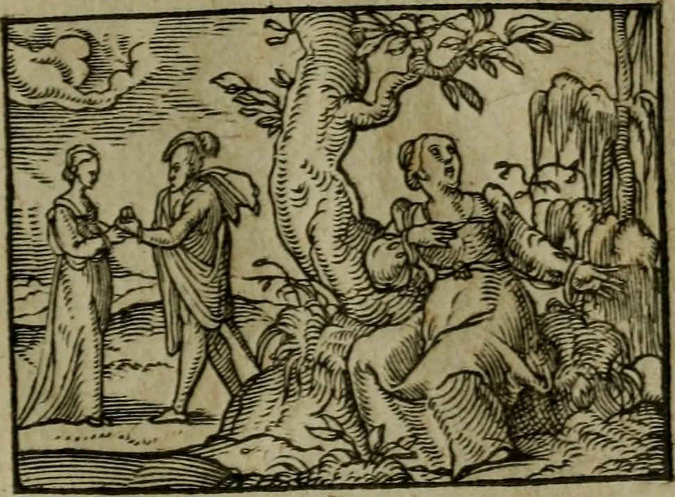 An illustration from Povrtraits divers, 1557, leaf 120