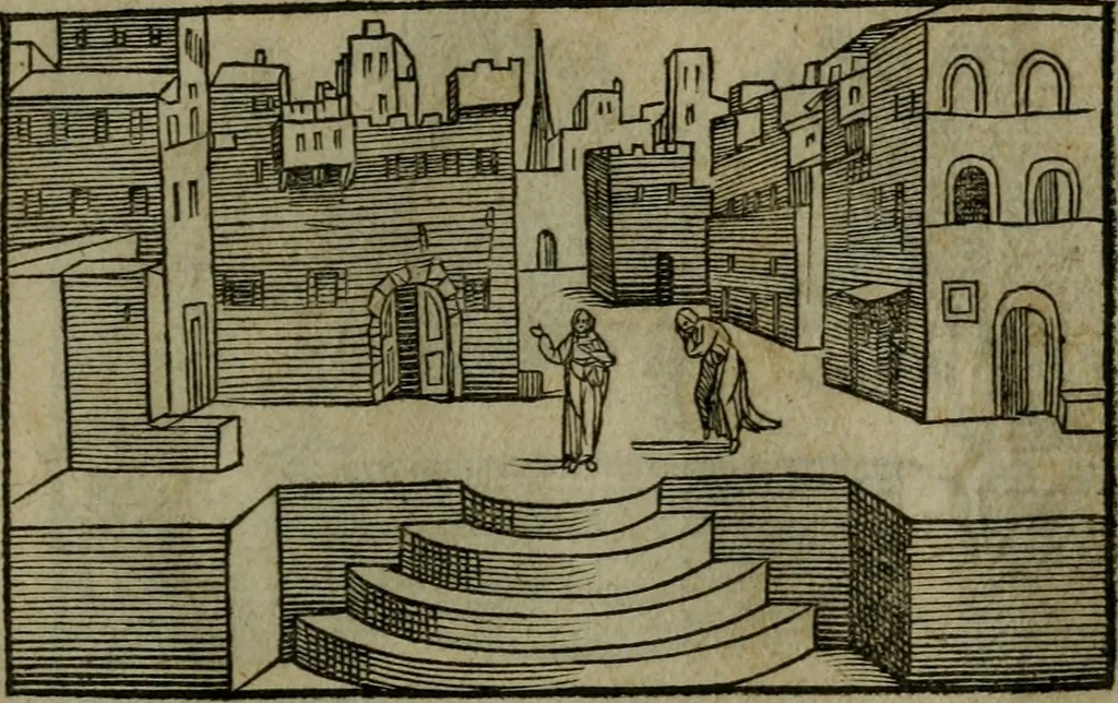 An illustration from Povrtraits divers, 1557, leaf 36