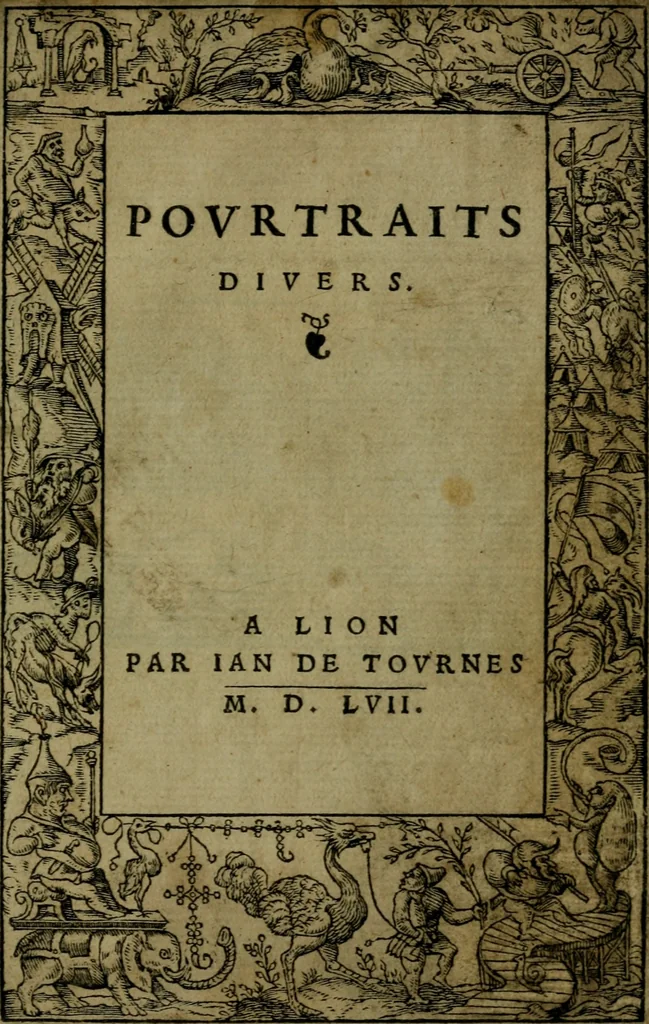 An illustration from Povrtraits divers, 1557, leaf 4