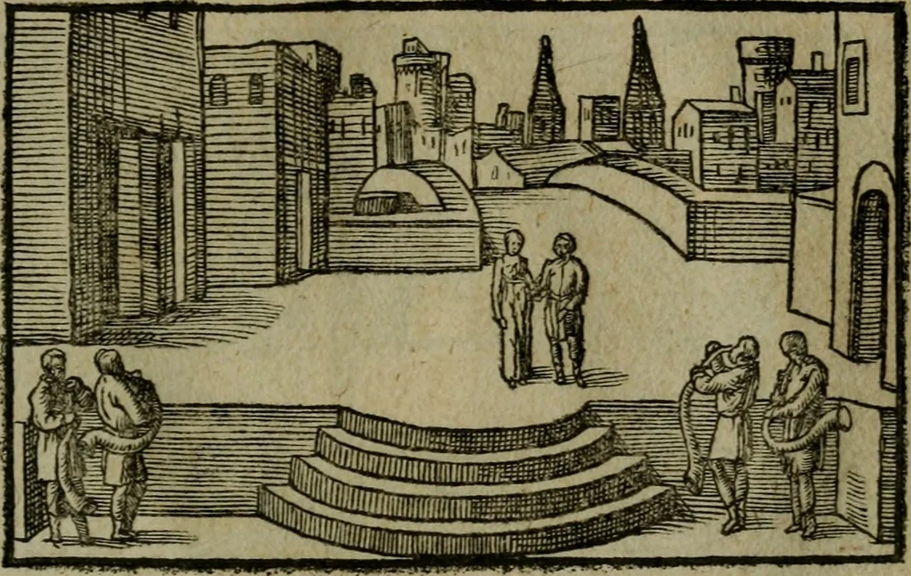 An illustration from Povrtraits divers, 1557, leaf 42