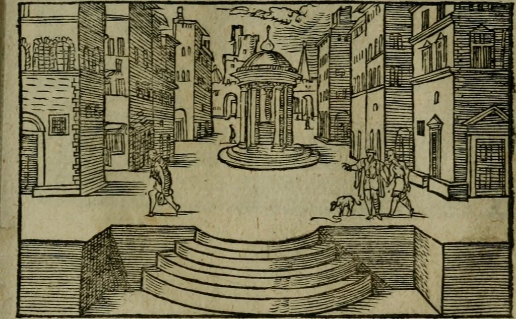 An illustration from Povrtraits divers, 1557, leaf 46