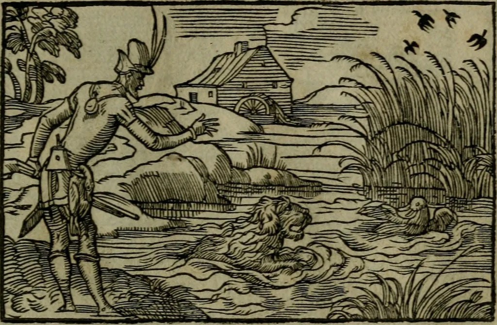 An illustration from Povrtraits divers, 1557, leaf 52
