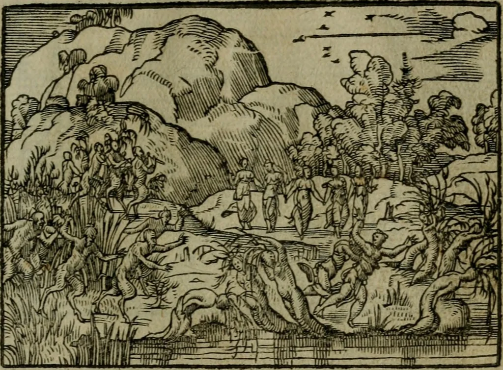 An illustration from Povrtraits divers, 1557, leaf 56