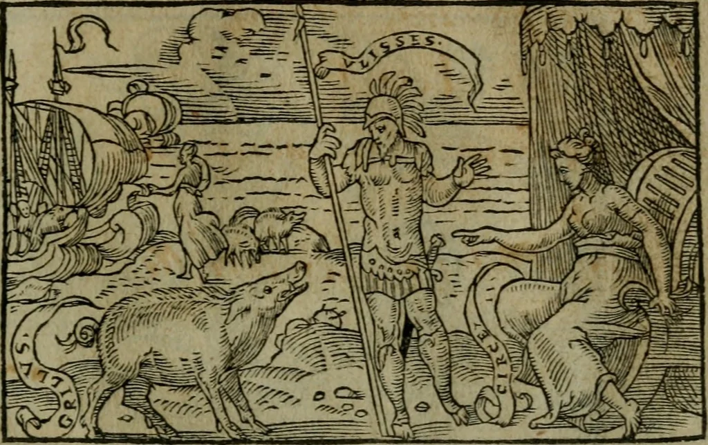 An illustration from Povrtraits divers, 1557, leaf 58