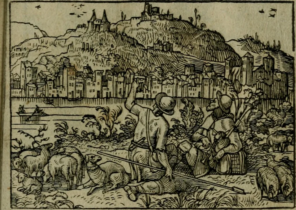 An illustration from Povrtraits divers, 1557, leaf 62
