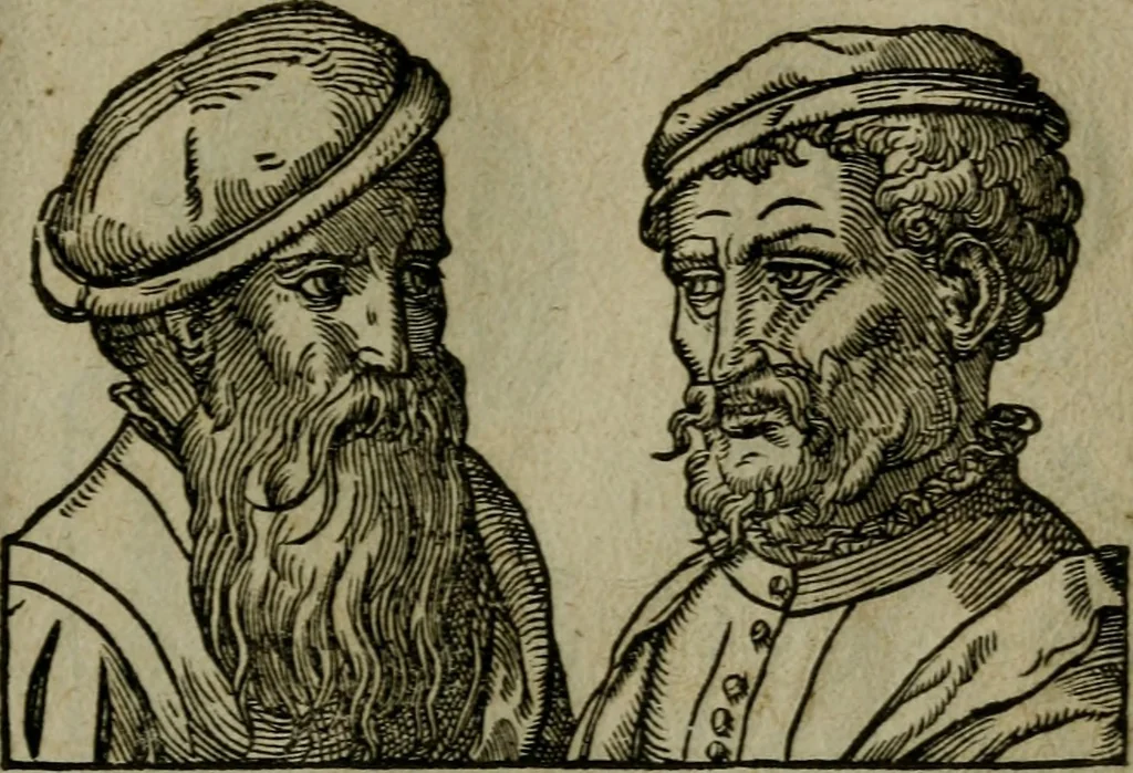 An illustration from Povrtraits divers, 1557, leaf 76