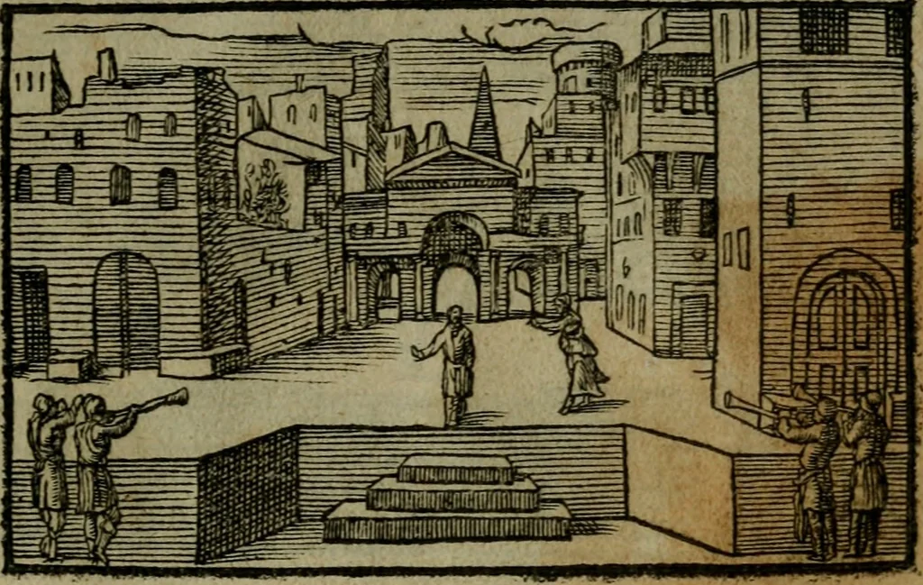 An illustration from Povrtraits divers, 1557, leaf 8
