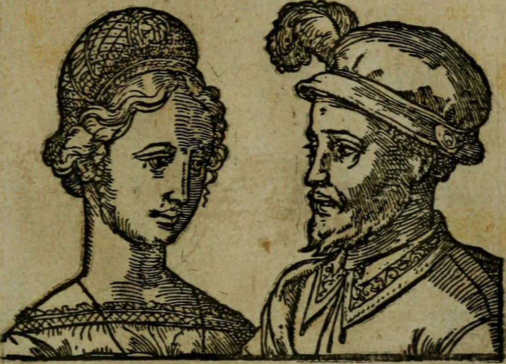 An illustration from Povrtraits divers, 1557, leaf 82