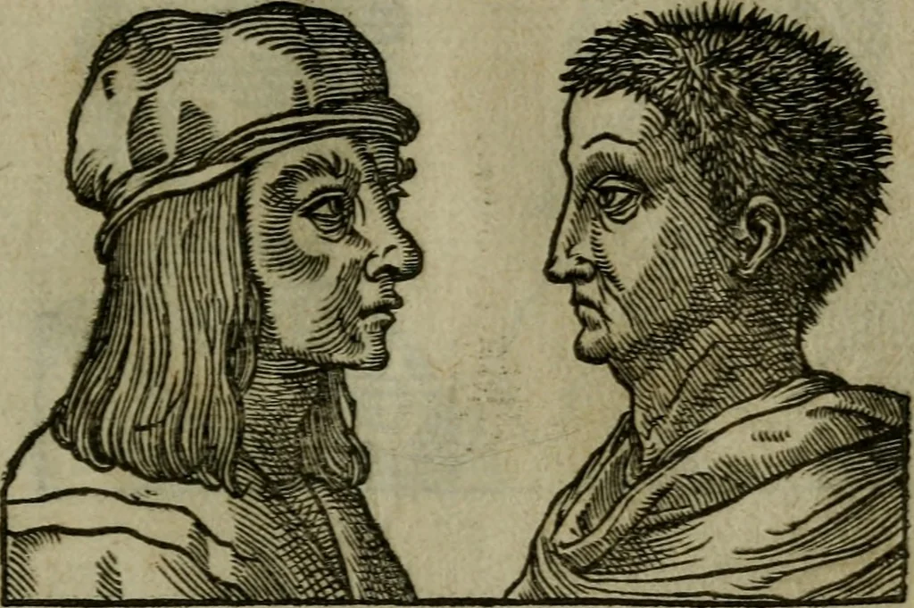 An illustration from Povrtraits divers, 1557, leaf 86