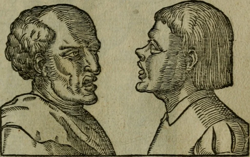 An illustration from Povrtraits divers, 1557, leaf 92