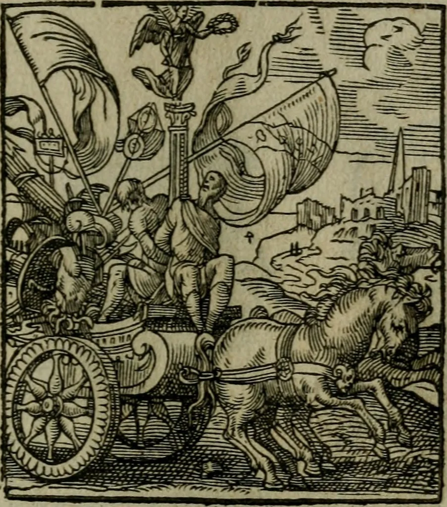 An illustration from Povrtraits divers, 1557, leaf 94