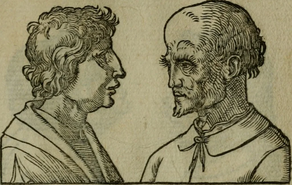 An illustration from Povrtraits divers, 1557, leaf 96
