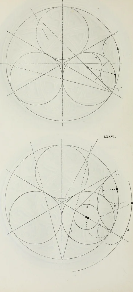 An illustration from The power of form applied to geometric tracery : one hundred designs and their foundations resulting from one diagram, 1851, leaf 105