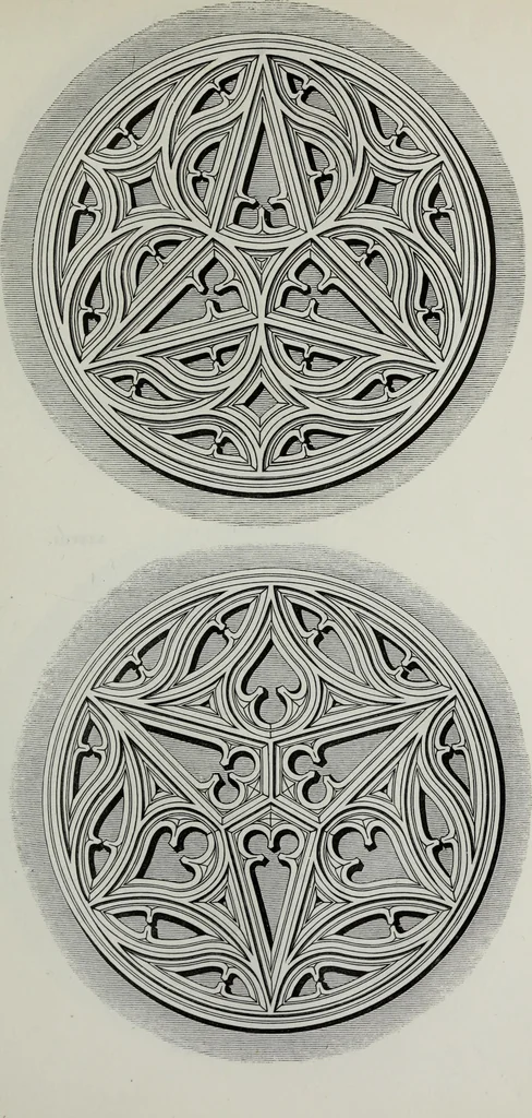An illustration from The power of form applied to geometric tracery : one hundred designs and their foundations resulting from one diagram, 1851, leaf 106