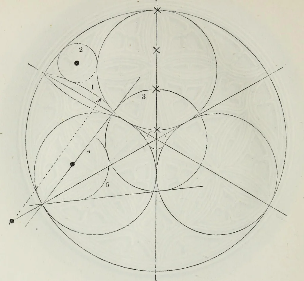 An illustration from The power of form applied to geometric tracery : one hundred designs and their foundations resulting from one diagram, 1851, leaf 109