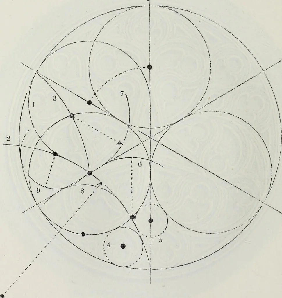 An illustration from The power of form applied to geometric tracery : one hundred designs and their foundations resulting from one diagram, 1851, leaf 109