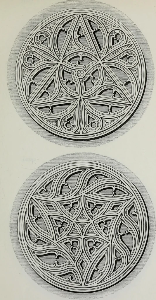 An illustration from The power of form applied to geometric tracery : one hundred designs and their foundations resulting from one diagram, 1851, leaf 110