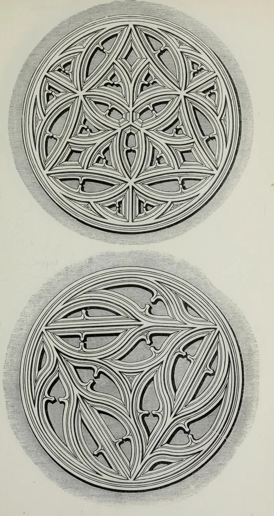 An illustration from The power of form applied to geometric tracery : one hundred designs and their foundations resulting from one diagram, 1851, leaf 112