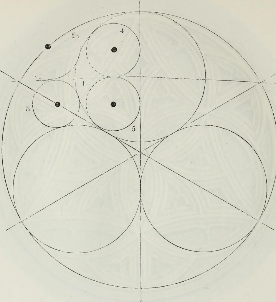 An illustration from The power of form applied to geometric tracery : one hundred designs and their foundations resulting from one diagram, 1851, leaf 113
