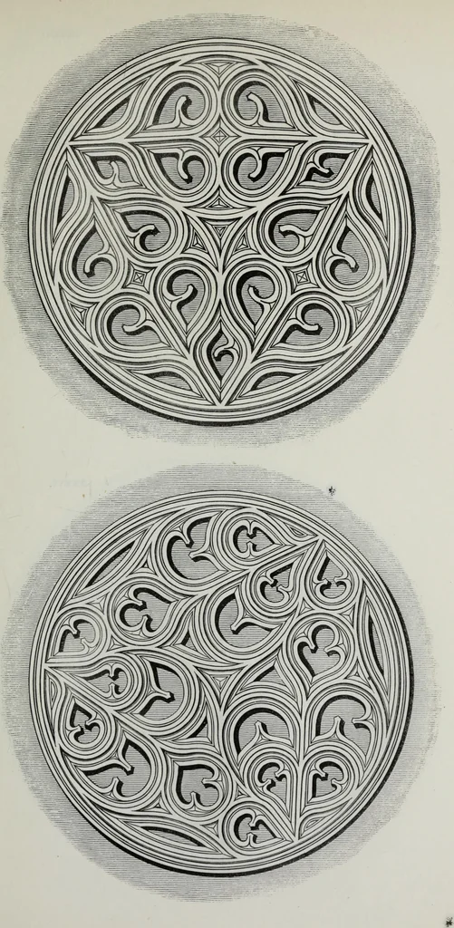 An illustration from The power of form applied to geometric tracery : one hundred designs and their foundations resulting from one diagram, 1851, leaf 114