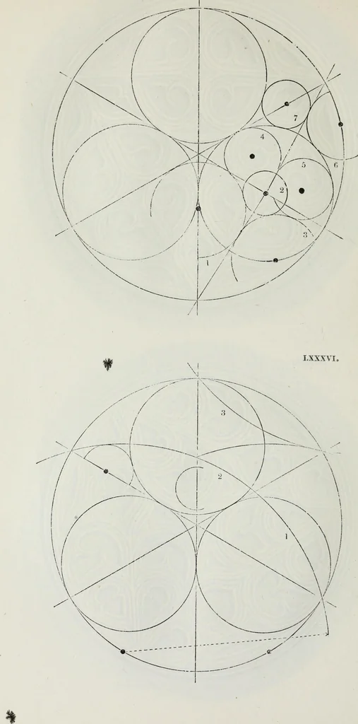 An illustration from The power of form applied to geometric tracery : one hundred designs and their foundations resulting from one diagram, 1851, leaf 115