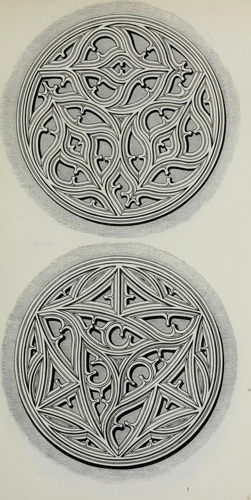 An illustration from The power of form applied to geometric tracery : one hundred designs and their foundations resulting from one diagram, 1851, leaf 116