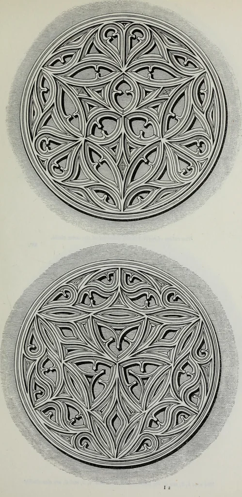 An illustration from The power of form applied to geometric tracery : one hundred designs and their foundations resulting from one diagram, 1851, leaf 118