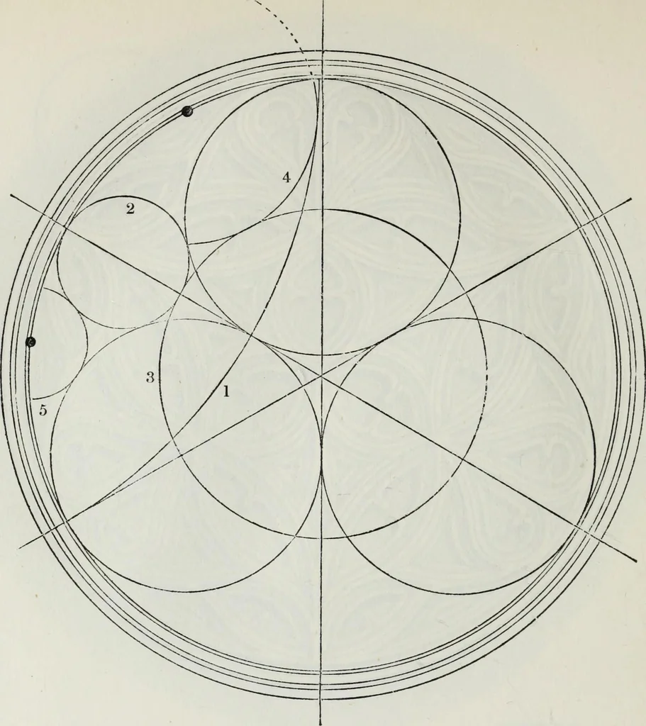 An illustration from The power of form applied to geometric tracery : one hundred designs and their foundations resulting from one diagram, 1851, leaf 119