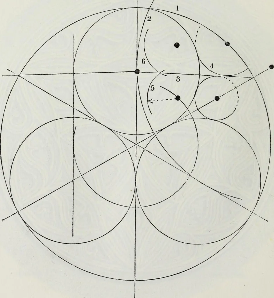 An illustration from The power of form applied to geometric tracery : one hundred designs and their foundations resulting from one diagram, 1851, leaf 119