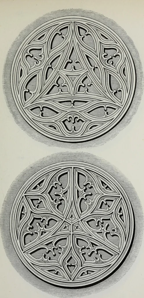 An illustration from The power of form applied to geometric tracery : one hundred designs and their foundations resulting from one diagram, 1851, leaf 120